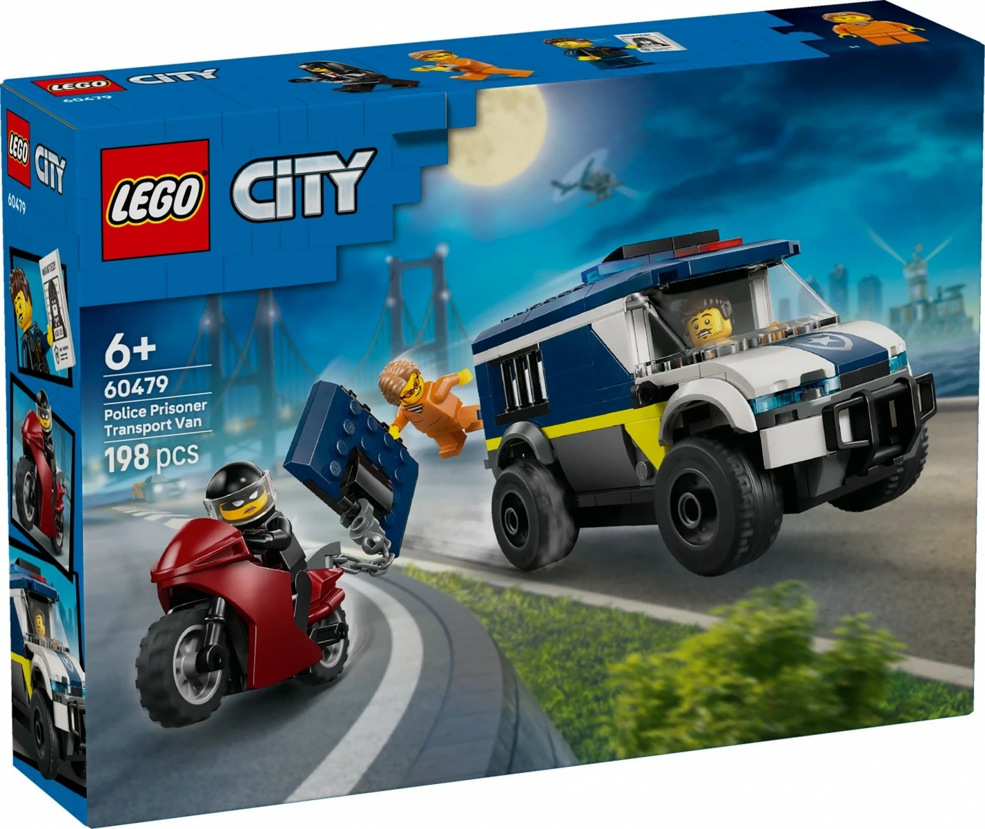 Set ndërtimi LEGO City 60479 furgon policie transporti të burgosur 198 pjesë 6+