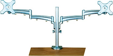 Mbajtës muri për dy monitorë VALUE 17.99.1134, VESA 75x100-100x100, 5 kg, argjend