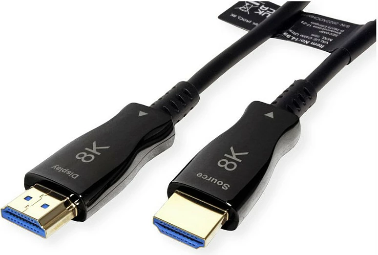 Kabllo HDMI VALUE 14.99.3485, 20 m, HDMI 2.0, 8K/60Hz, HDR, e zezë