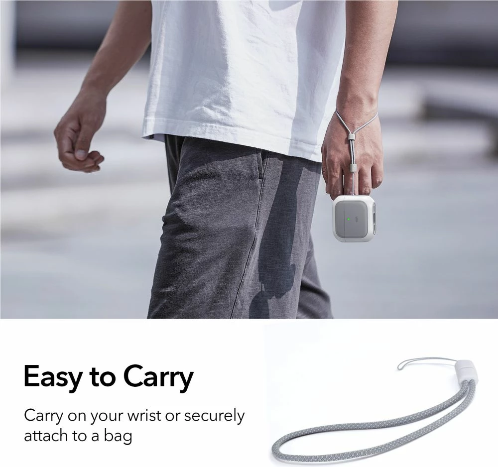 Mbështjellës ESR Orbit HaloLock për AirPods 4, MagSafe, Bardhë