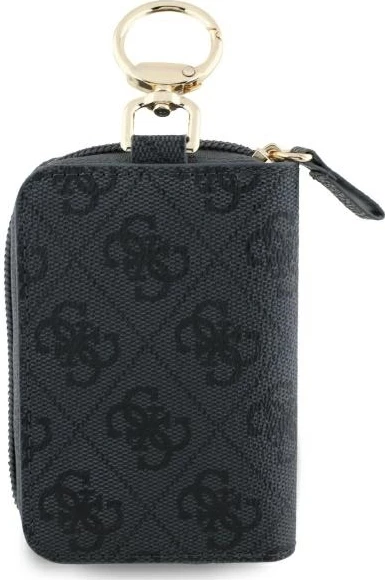 Pouch për kabllo Guess Cable Pouch Triangle 4G, lëkurë ekologjike, i zi