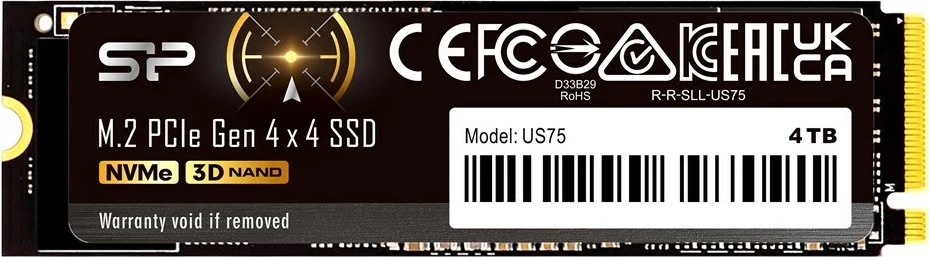 SSD Silicon Power US75, 2 TB, M.2, PCI Express 4.0, i zi