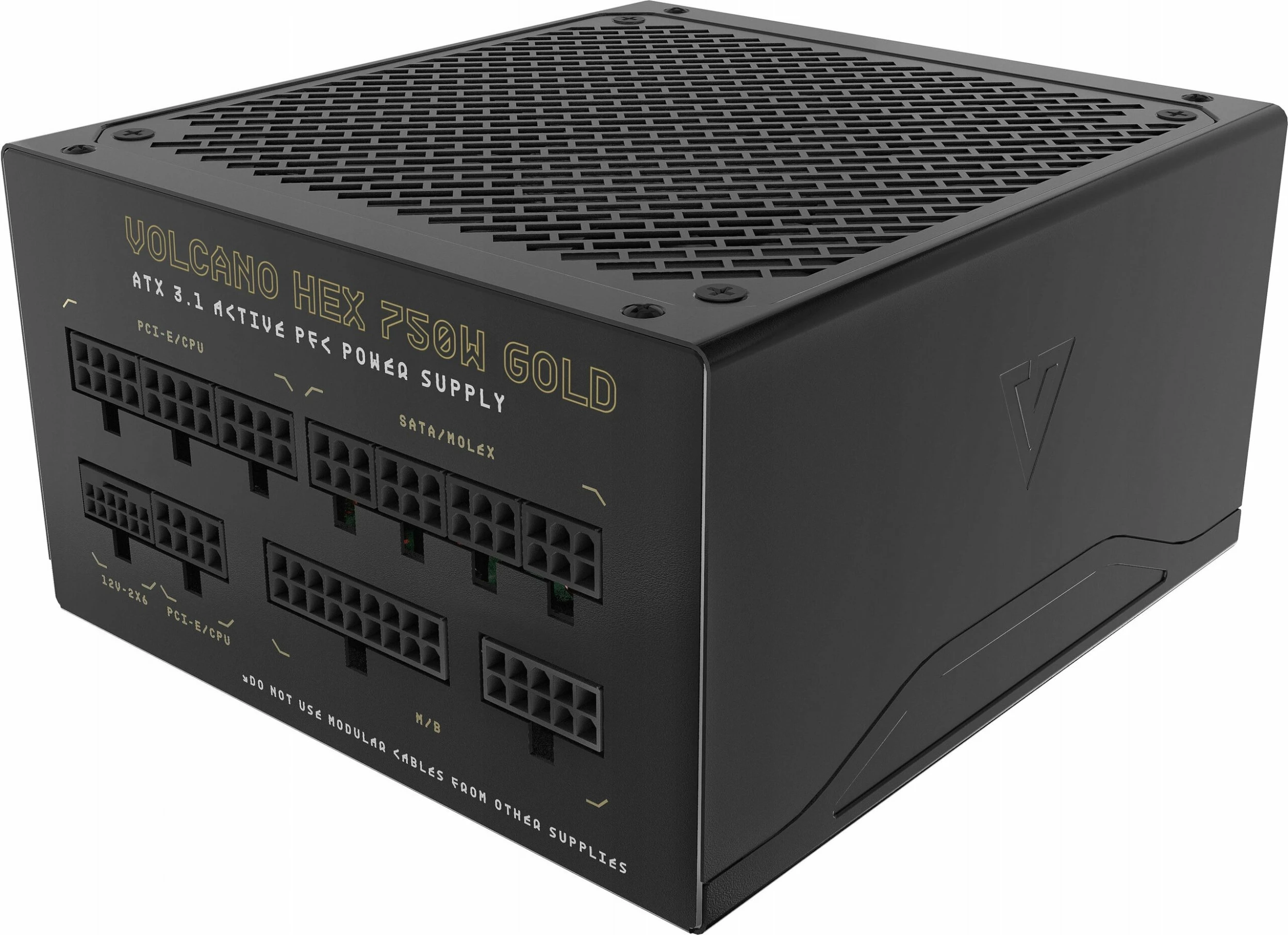 Furnizues energjie Modecom Volcano Hex 750W 80 Plus Gold, modular, ATX 3.1, i zi