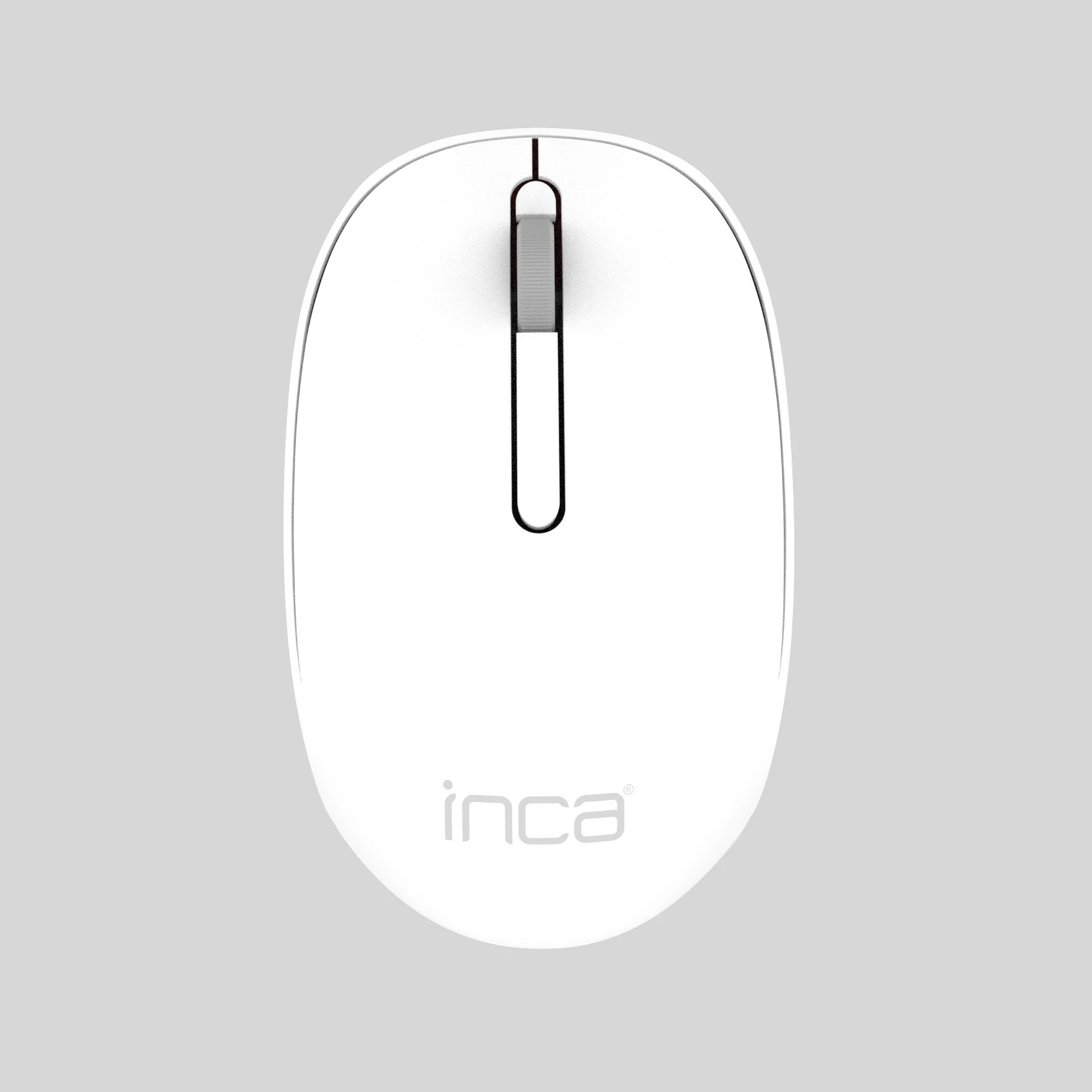 Maus Inca IWM-241RB, wireless, 1200 DPI, Candy Design, i bardhë