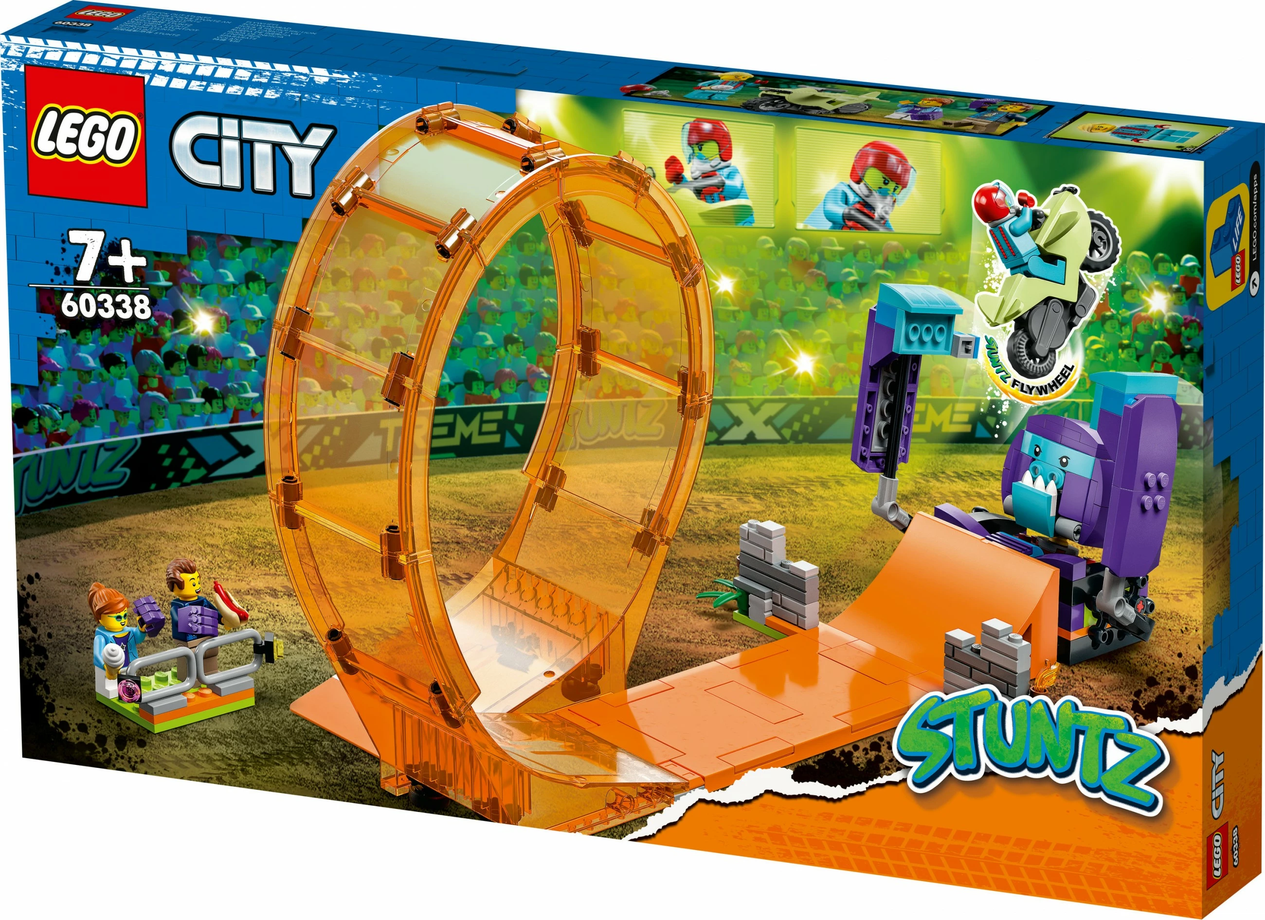 Set ndërtimi LEGO City Smashing Chimpanzee Stunt Loop, 226 pjesë, Multingjyrësh