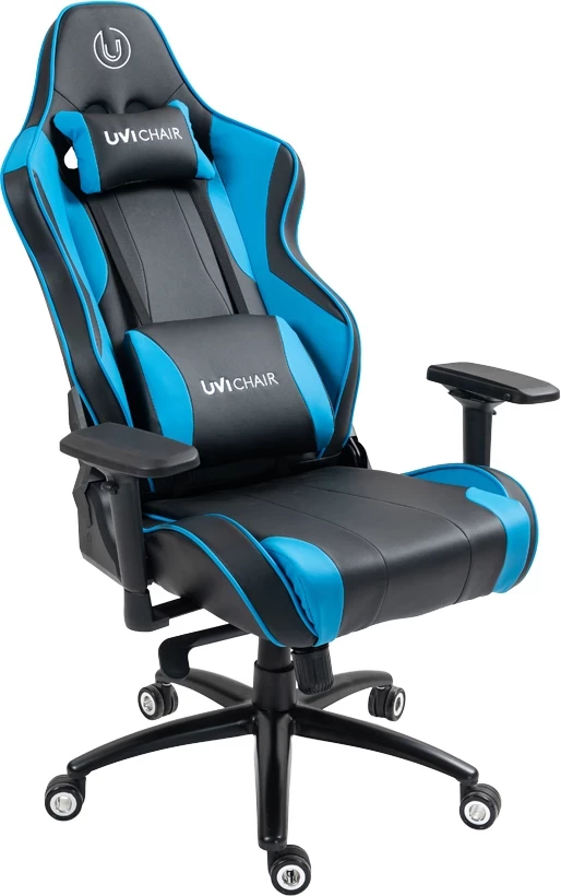 Karrige gaming/zyre UVI Sport XL UVI9001, shpinore 90-180°, mekanizëm multi-funksional, mbështetëse krahu 4D, deri 185 kg, blu