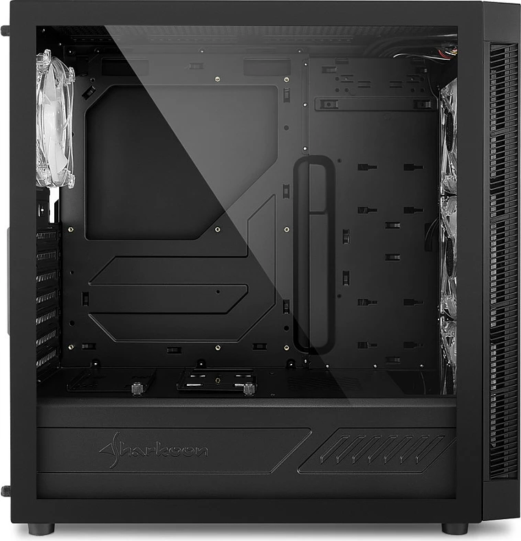 Kasë Sharkoon TG5 Pro RGB, Midi Tower, ATX, micro ATX, Mini-ITX, E zezë