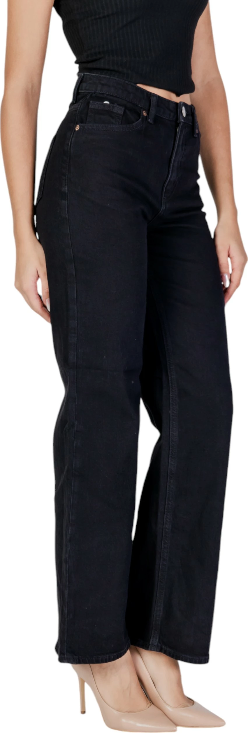 Xhinse për femra Vero Moda VMTESSA HR WIDE RA118 GA NOOS 10290541, të zeza [Madhësia: W25 L30]