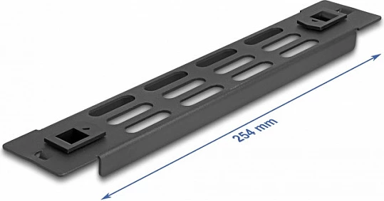 Panel i verbër i ventiluar DeLOCK 10" 1U, montim pa vegla, i zi