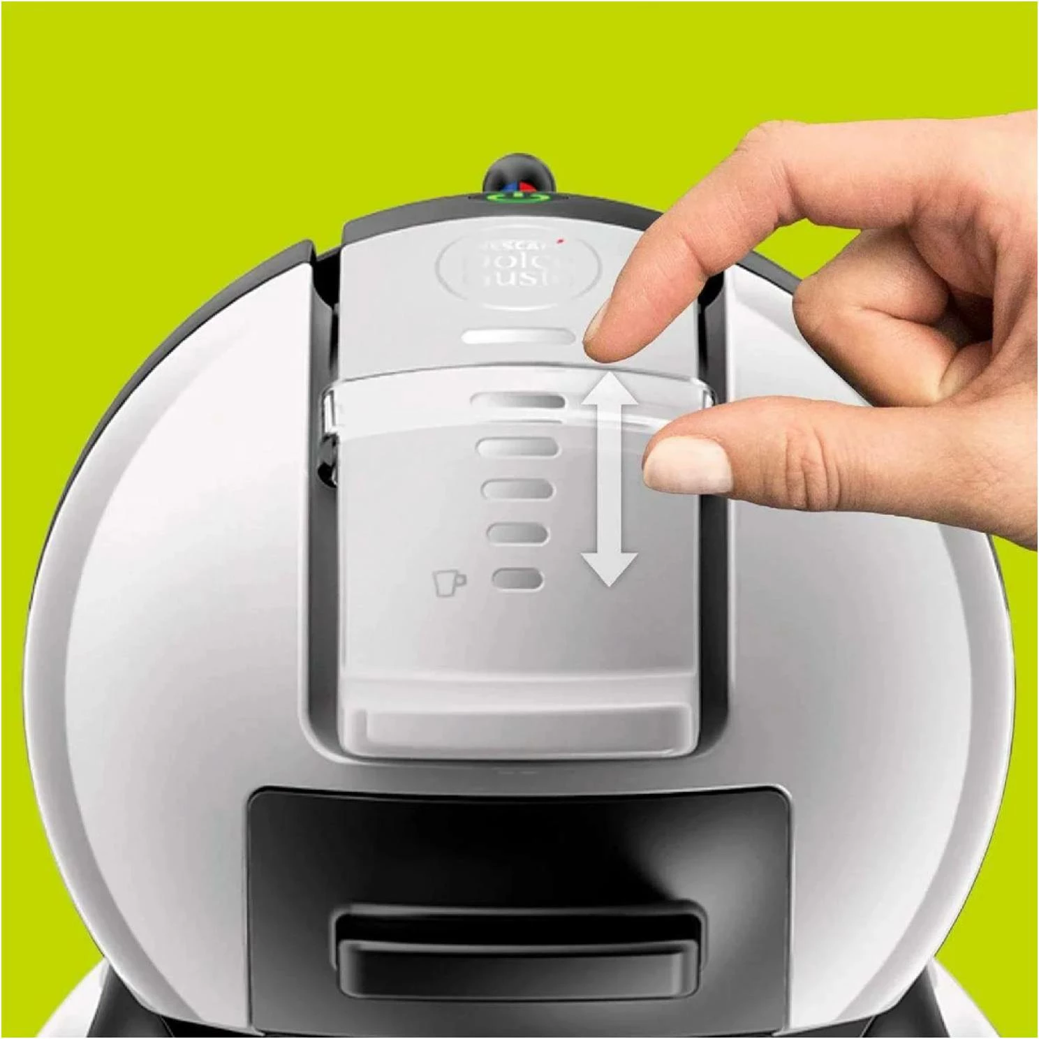 Aparat kafeje me kapsula Krups Dolce Gusto Mini Me KP123B10, 15 bar, gri arktik/zi
