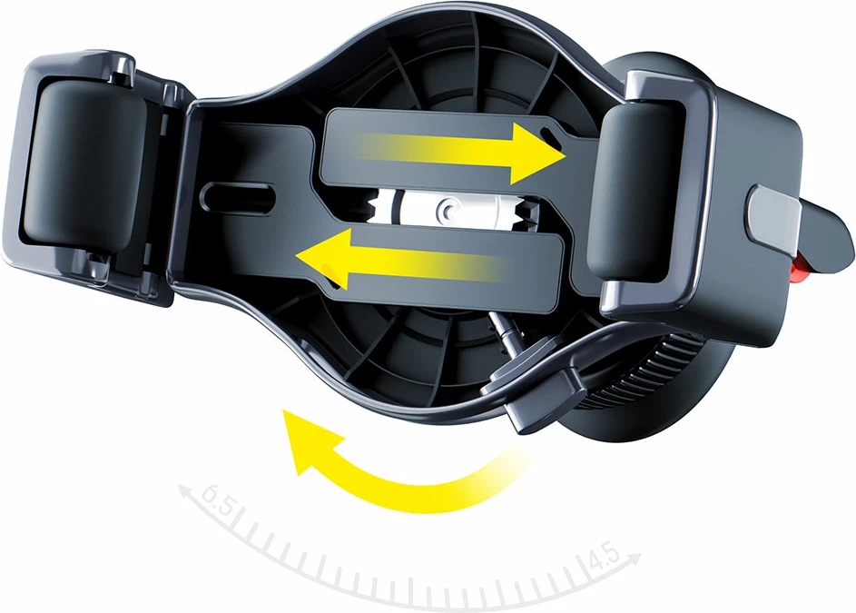 Mbajtës telefoni për veturë 3mk Memo Hug, për ventilator, i zi