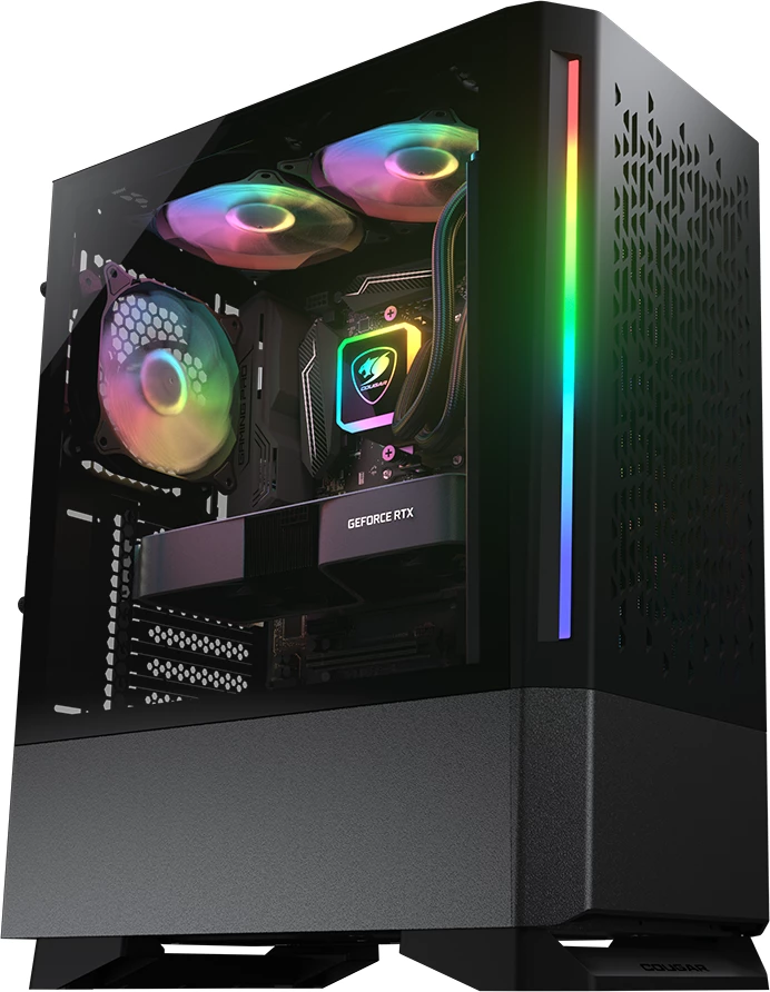 Kasë COUGAR MX430 Air RGB Mid Tower, ATX, 3x120mm fans, E zezë