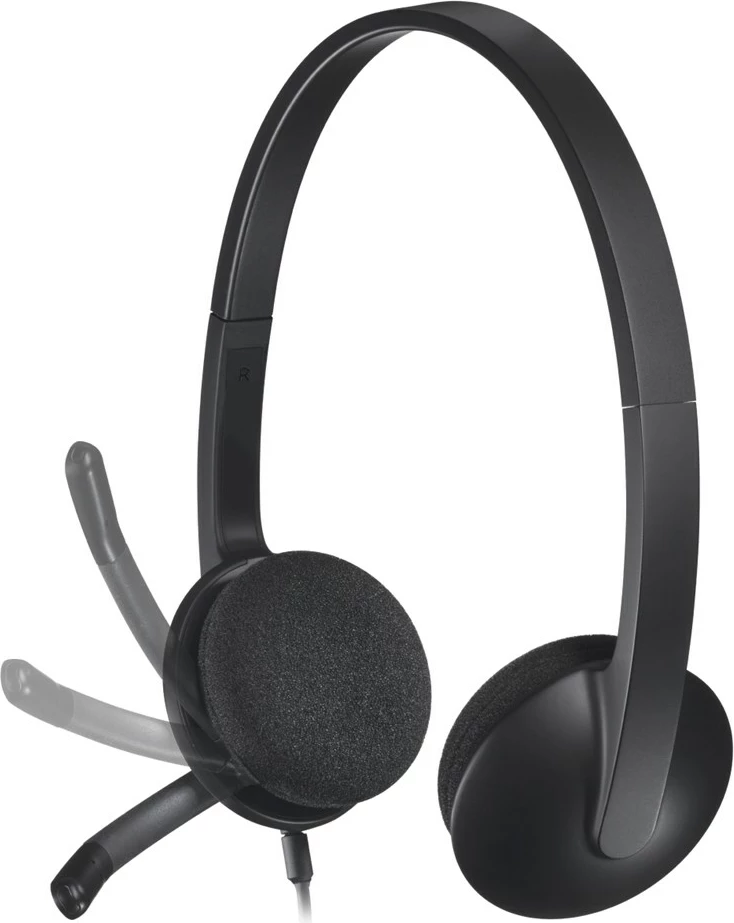 Kufje Logitech H340 me mikrofon, USB, të zeza 3