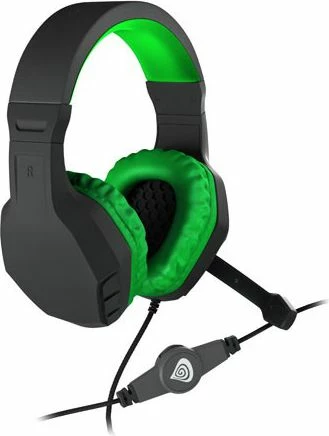Kufje gaming GENESIS Argon 200 NSG-0903, me mikrofon, wired 2x Mini Jack 3.5mm, driver 50mm, kabllo 2.2m, të gjelbra