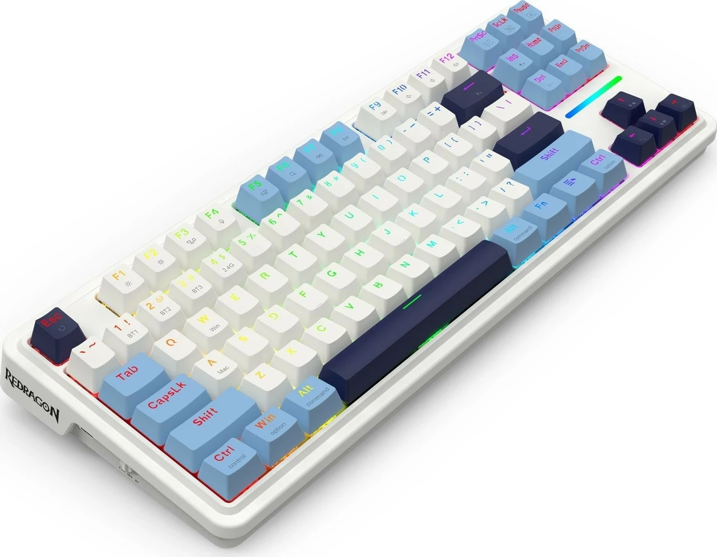 Tastierë Redragon K728WBB-RGB-PRO Antonium PRO, RGB, mekanike, e bardhë