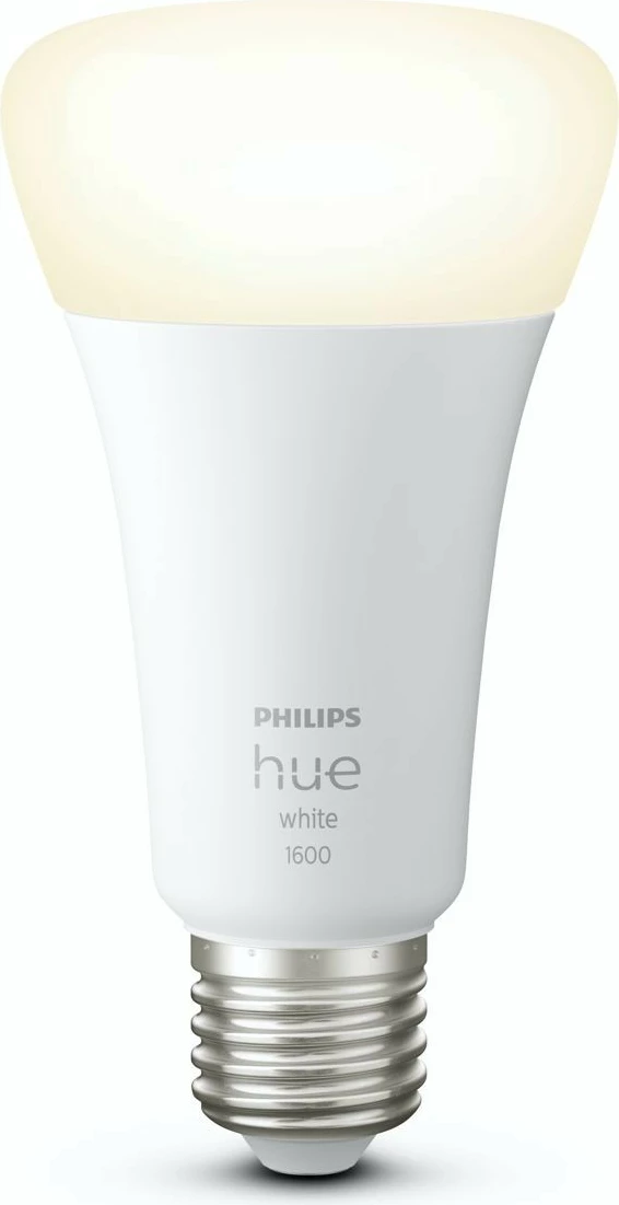 Llambë smart Philips Hue White A67, E27, 1600 lm, Bluetooth/Zigbee, e bardhë