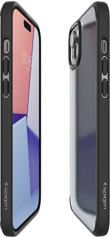 Mbështjellës Spigen Ultra Hybrid për iPhone 15 Plus, zi