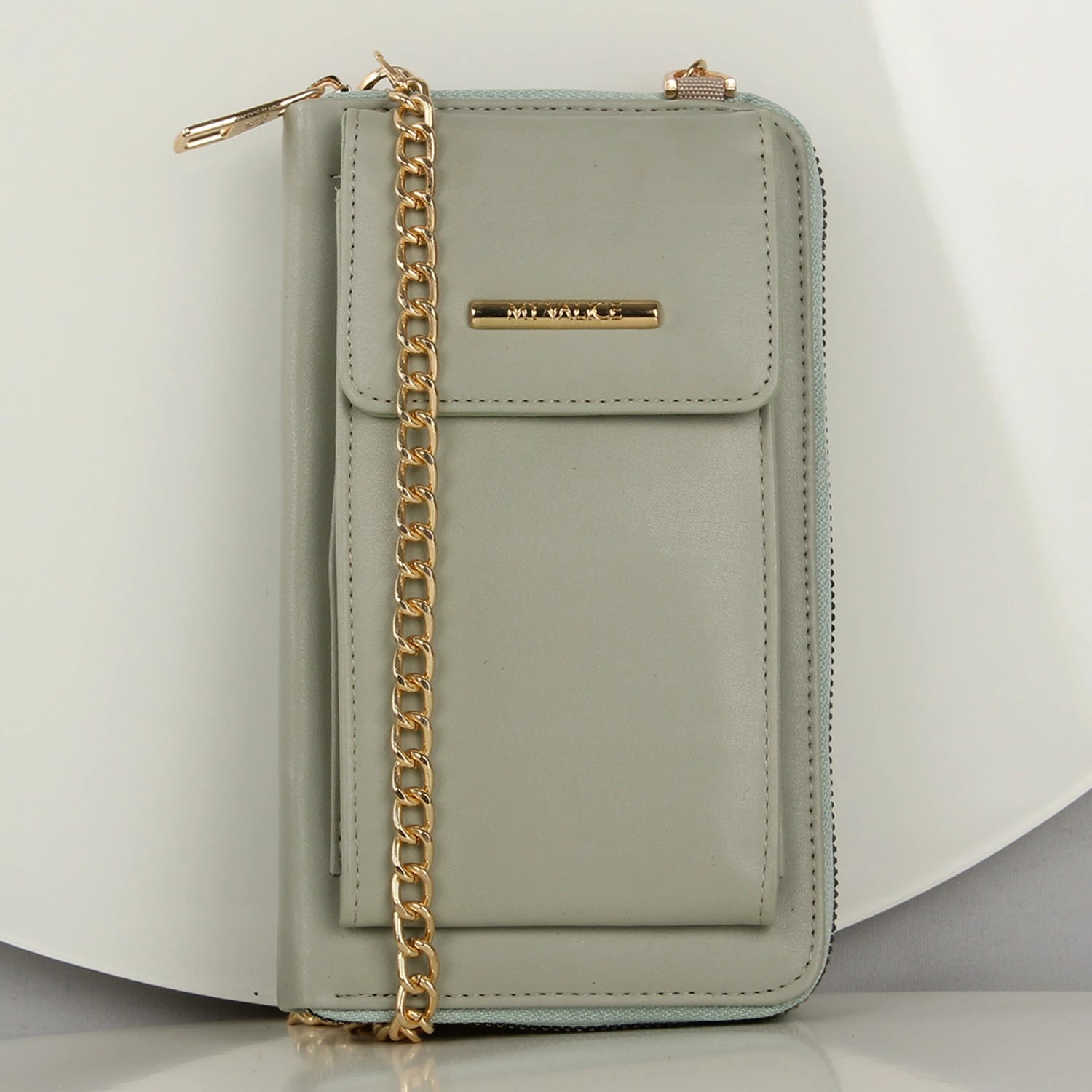 Portofol me zinxhir për telefon, ngjyrë mente, Zoozie Bags, 1159