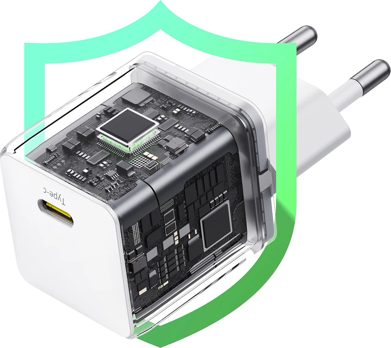 Karikues muri Baseus Palm 20W, USB-C, i bardhë