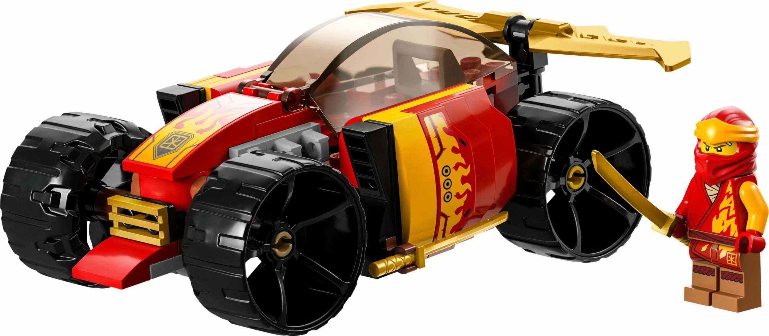 Set LEGO NINJAGO Kai's Ninja Race Car EVO 71780, 94 copë, e kuqe/ari