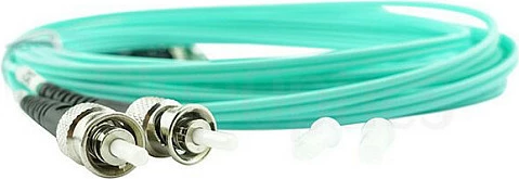Kabllo patch fibër optike BlueOptics LC-ST OM3, 0.5 m, aqua