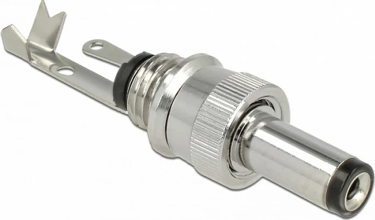 Konektor DC DeLOCK 89916, 5.5 x 2.5 mm, 18 V 2 A, i zi/inoks