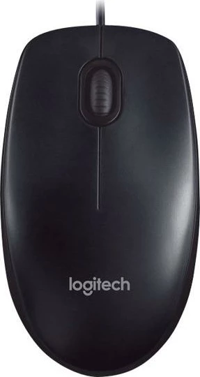 Maus Logitech M90 (910-001793) USB 2.0 me rrotë skroll, i zi