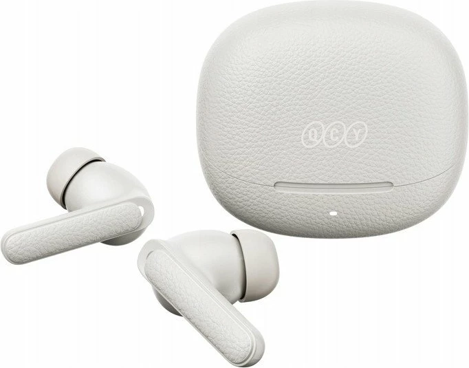 Kufje QCY Buds HT15, ANC, TWS, Bluetooth 5.4, 6 mikrofona, IPX4, deri 25 orë me kuti, të bardha