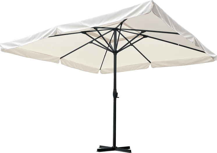 Ombrellë profesionale Shoreline një pjesë rrjetë alumini-bezhe 4x4x2.9m