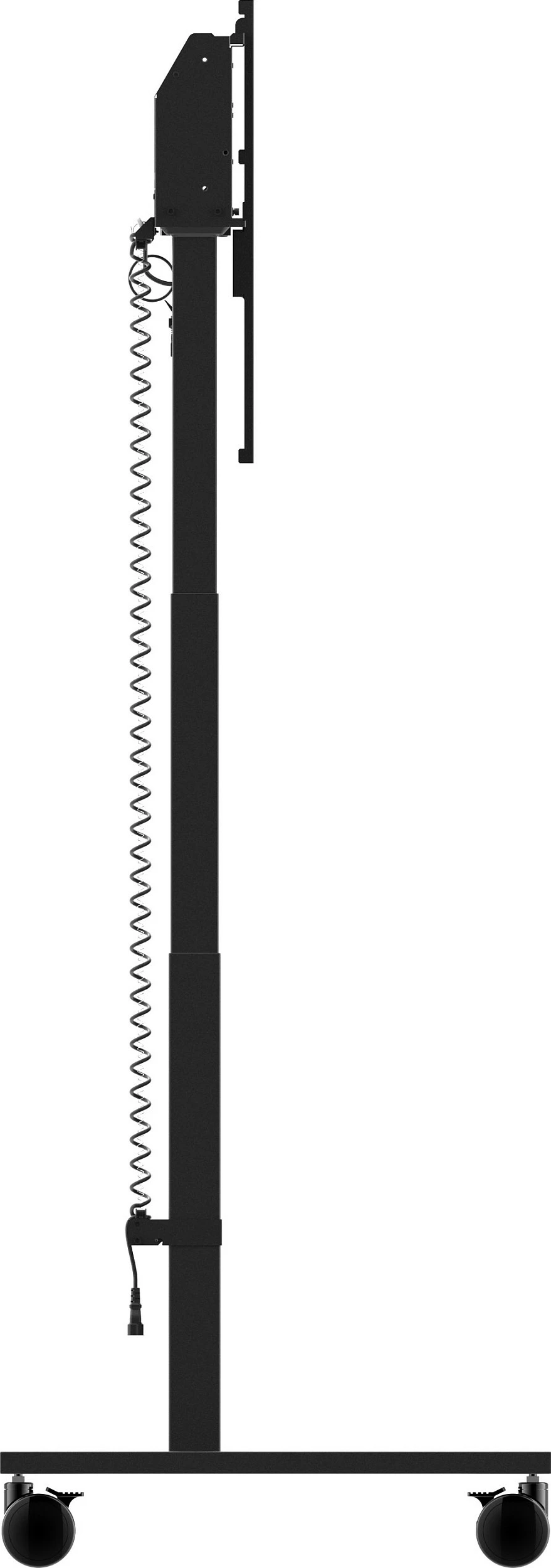 Stativ dyshemeje me rrota iiyama Rollwagen, VESA 800x600, rregullim elektrik lartësie 850-1800mm, 55"-105", 120kg, i zi