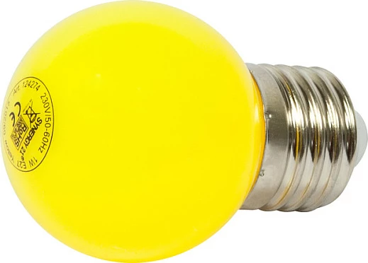 Llambë LED Synergy21 S21-LED-000731, E27, 1W, dritë e verdhë