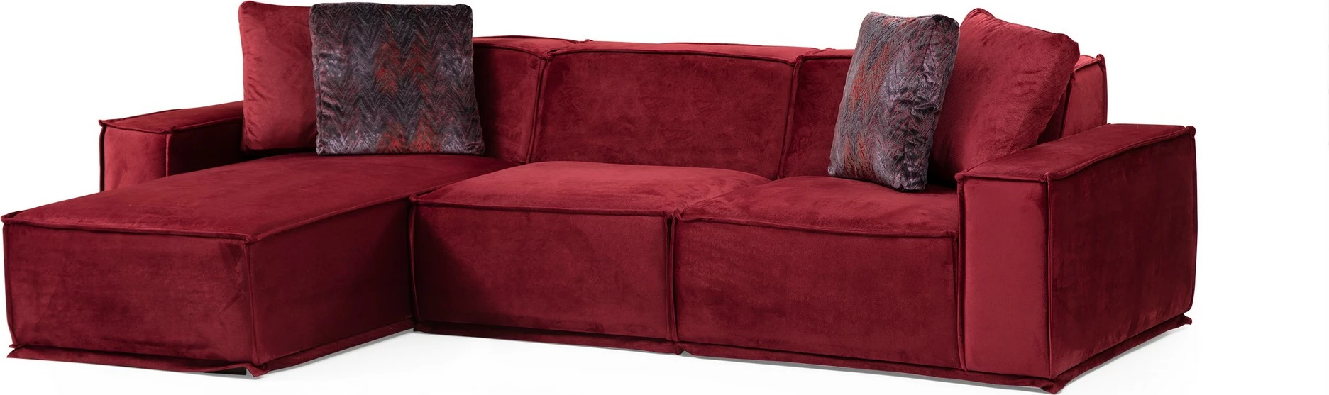Këndare Atelier del Sofa, Lego Corner 8, ngjyrë burgundy (Chl-O1-1R)