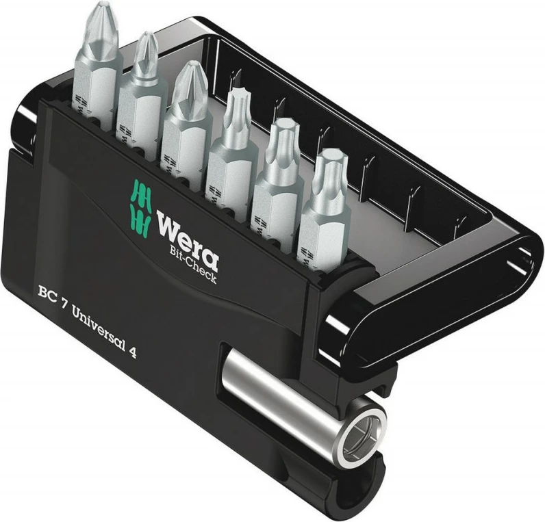 Set bitash Wera 6 copë, Phillips/PZ/TX, me mbajtës magnetik dhe kuti bartëse