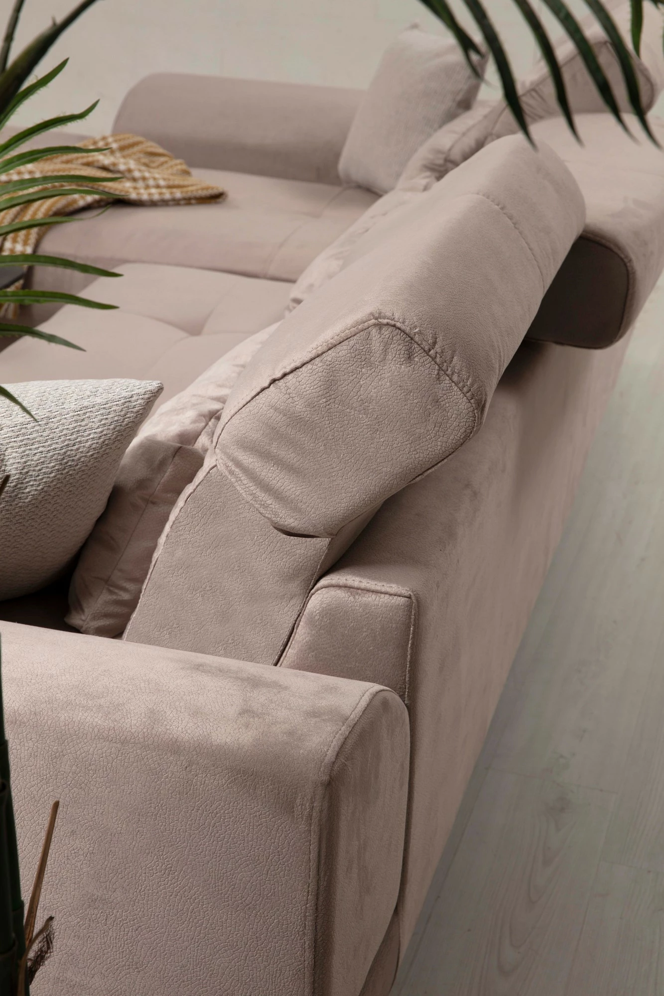 Kënd-sofë Frido, kënd i majtë, bezhë, Atelier del Sofa