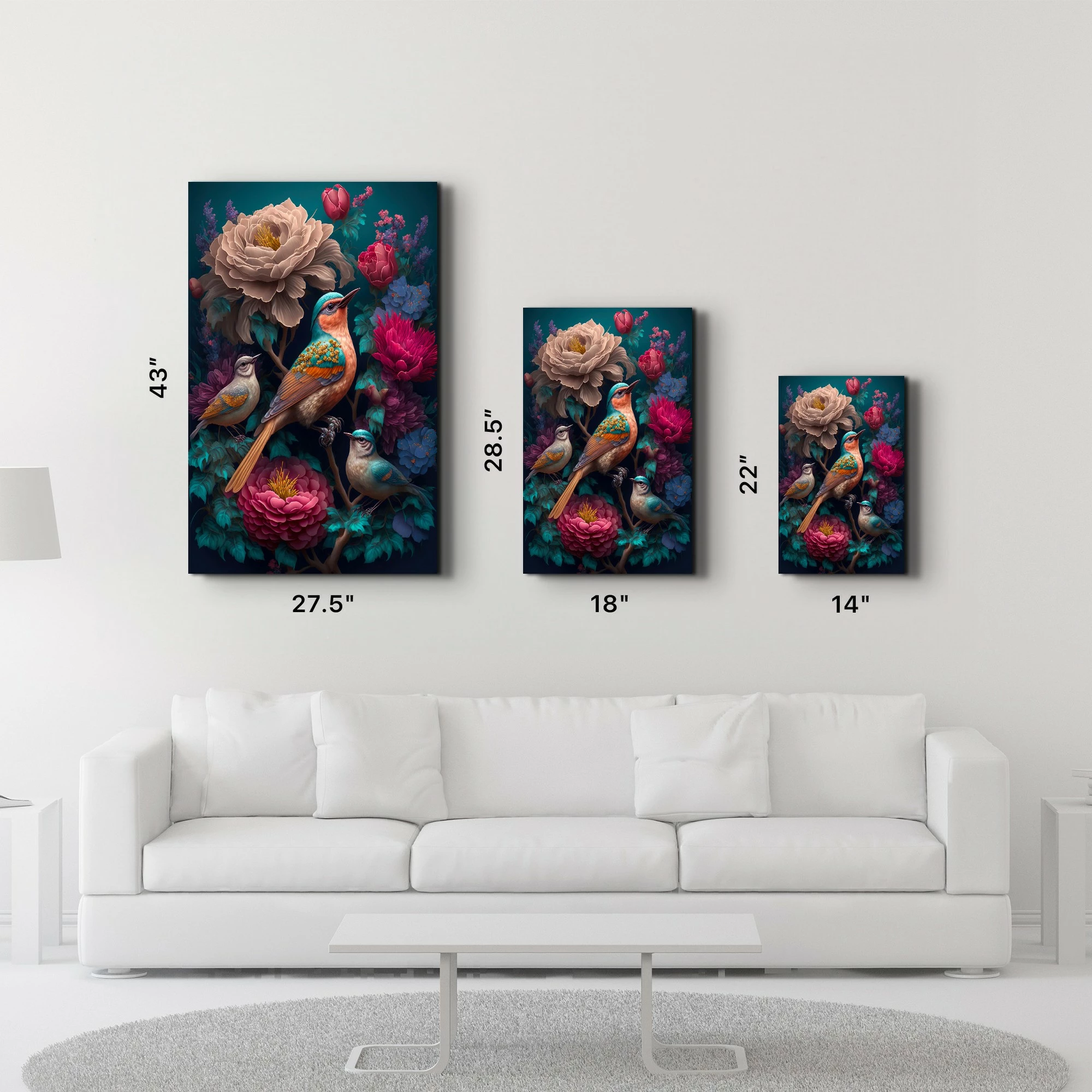 Pikturë dekorative prej xhami të temperuar Wallity, SPR-1310, 70x110cm