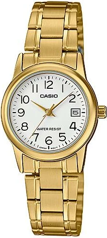 Orë dore Casio LTP-V002G-7B2, e artë/bardhë