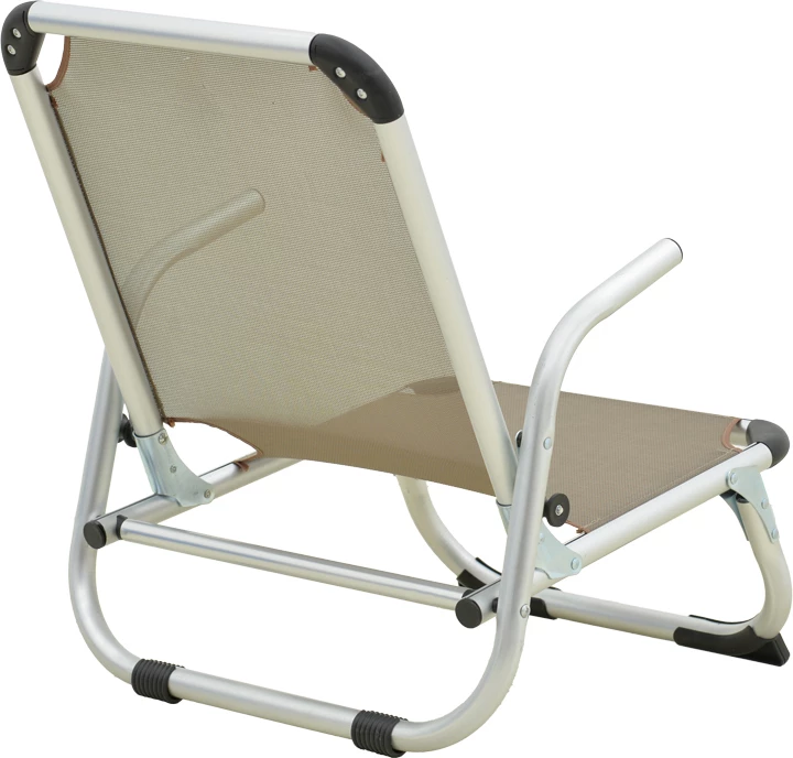 Karrige plazhi Playa, alumin dhe tekstilene, ngjyrë bezhë, 54x72x63cm