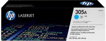 Toner HP 305A (CE411A) për LaserJet, rendiment 2,400–4,400 faqe, cian