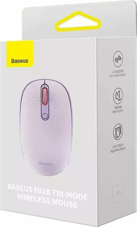 Maus Baseus F01B Tri-Mode 1600 DPI wireless, vjollcë