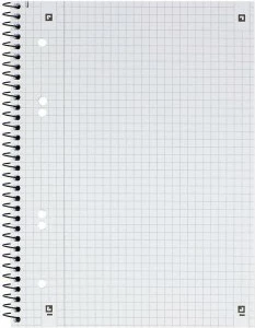 Fletore Oxford 100050393, A5, 80 fletë, 90g, katrore, kaltër