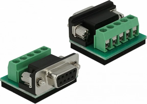Adaptër USB në RS-232/RS-485 DeLOCK 64055, kabllo 1.5 m, translucent