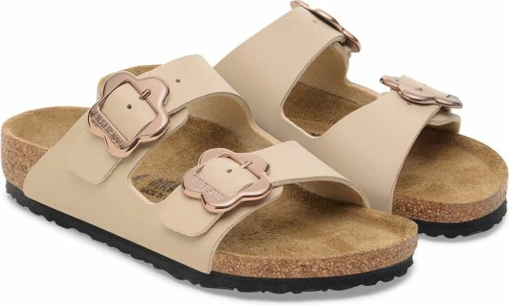 Flip-flops për fëmijë Birkenstock Arizona Flower Buckle Kids 1030439, sandcastle