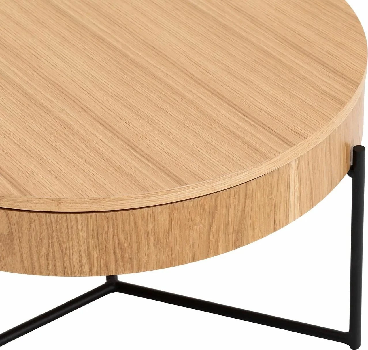 Set tavolinash ndihmëse, 2 copë, Hanah Home Islo, ngjyrë natyrale