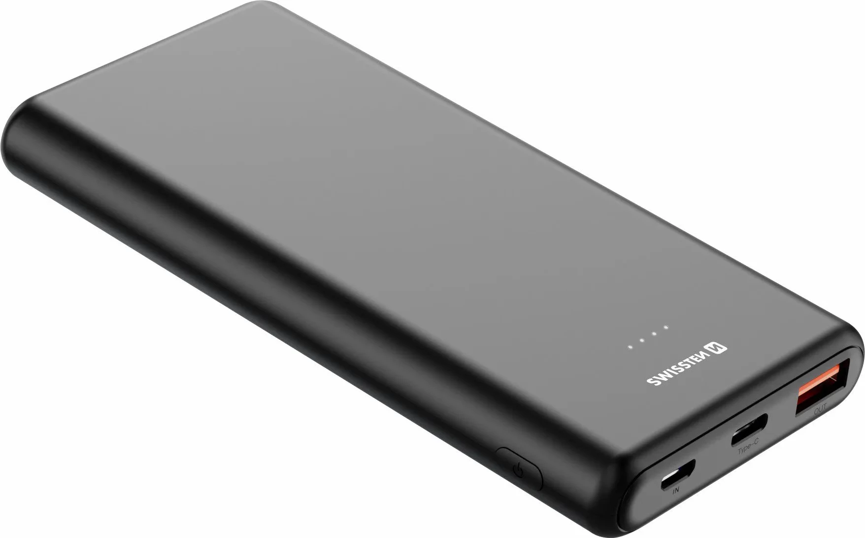 Power Bank Swissten 10000mAh, 20W, PD, e zezë