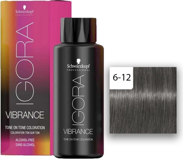 Ngjyrë për flokë Semi Permanente IG Vibrance 6-12 Dark Blonde Cendr Ash, 60 ml