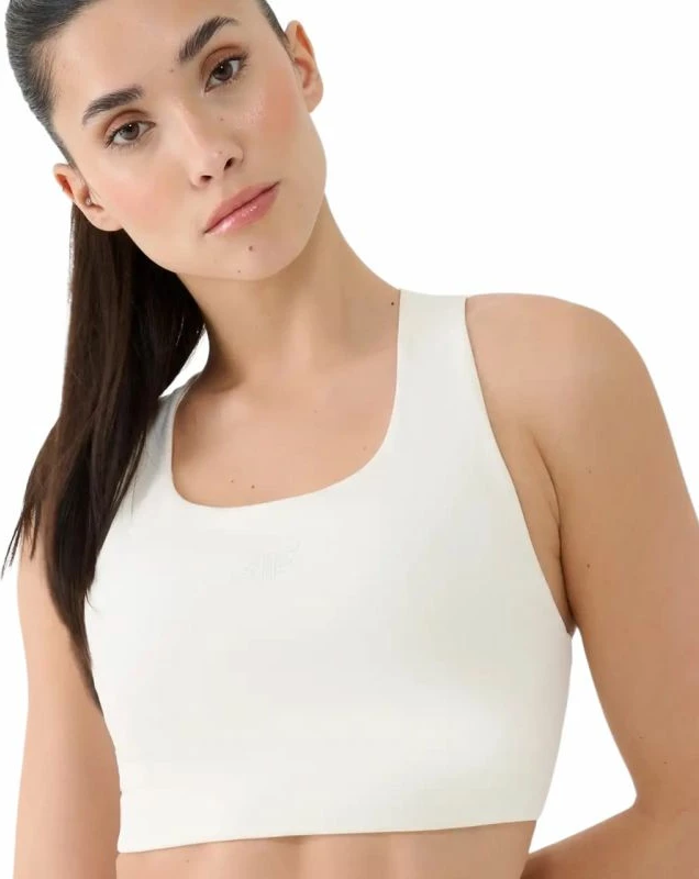Bra sportiv për femra 4F, e bardhë