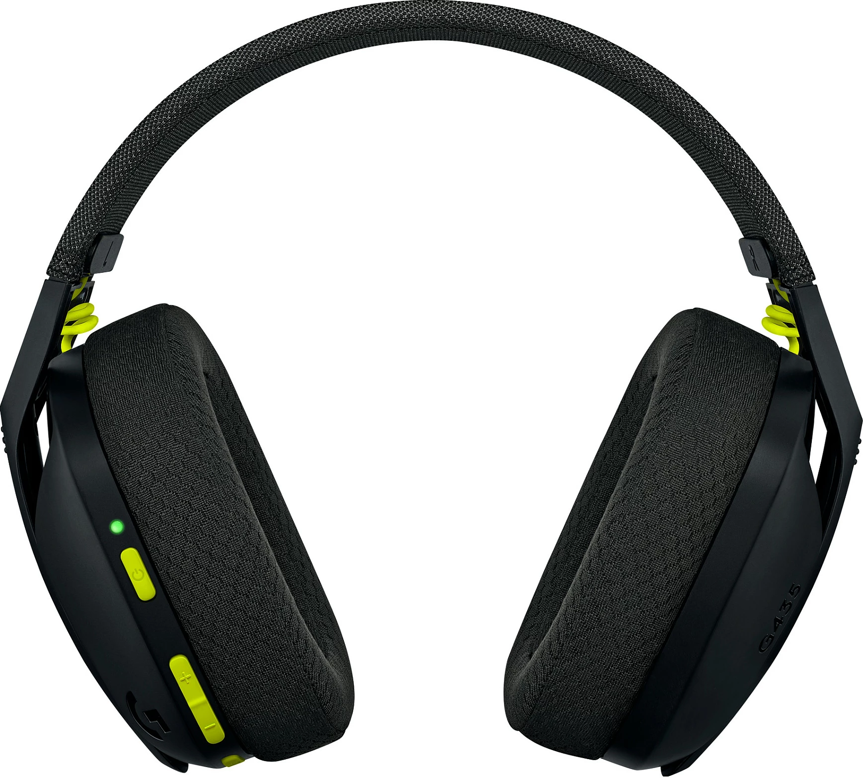 Kufje gaming Logitech G435 LIGHTSPEED, pa tela, e zezë dhe e verdhë neon