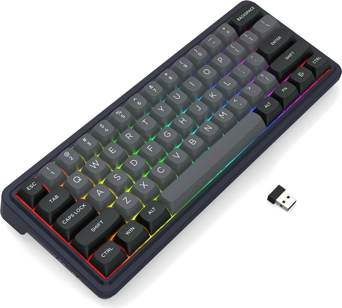 Tastierë Redragon Draconic V2 K730GB-RGB-PRO, 61 taste, RGB, wireless/wired, e zezë