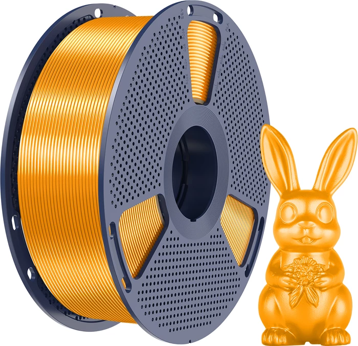 Filament për printim 3D Sunlu PLA+ Silk 1.75mm, brass