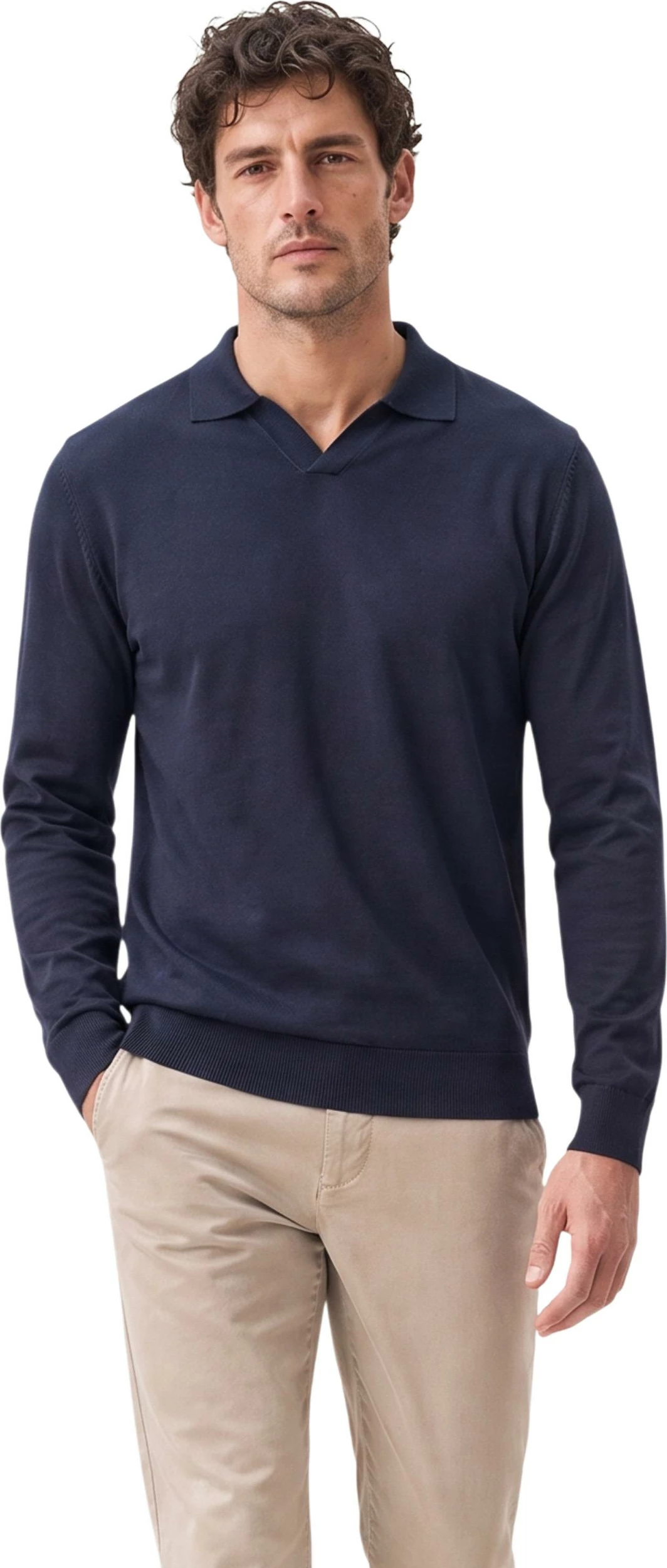 Xhemper polo YOS DERBY 3021900 për meshkuj, i kaltër